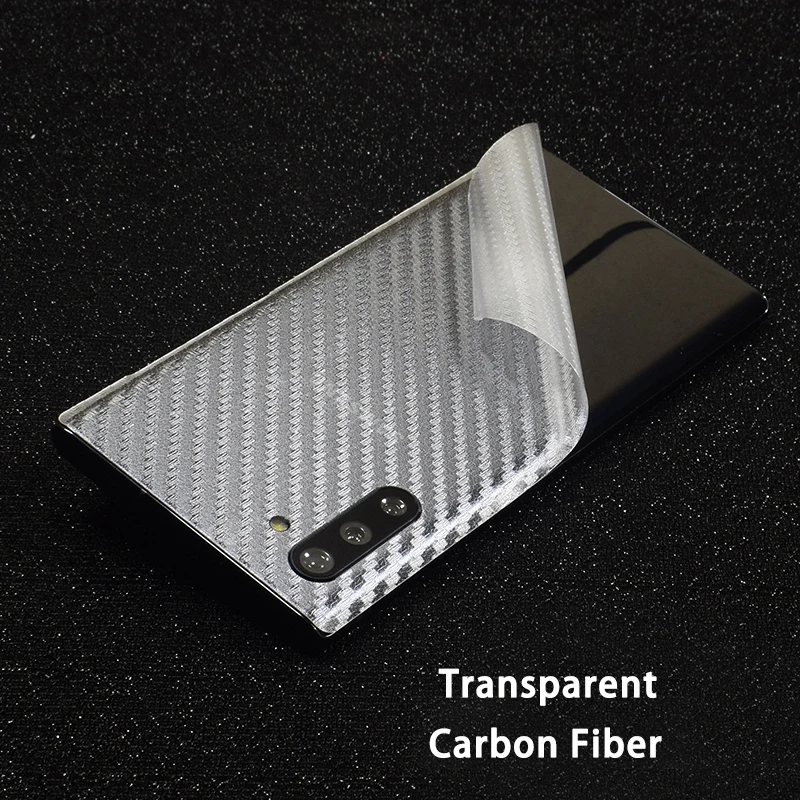 Прозрачная 3D мягкая пленка из углеродного волокна для SAMSUNG Galaxy Note 10 Plus 8 9 S10+ S9 S8 Plus A60 A80 A750 прозрачная матовая задняя наклейка
