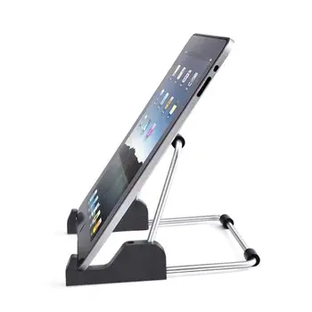 

Foldable Aluminum Alloy Tablet Stand Adjustable Portable Metal Holder Cradle for 7-11 Inch Laptops PC Computer Tablet Accessory
