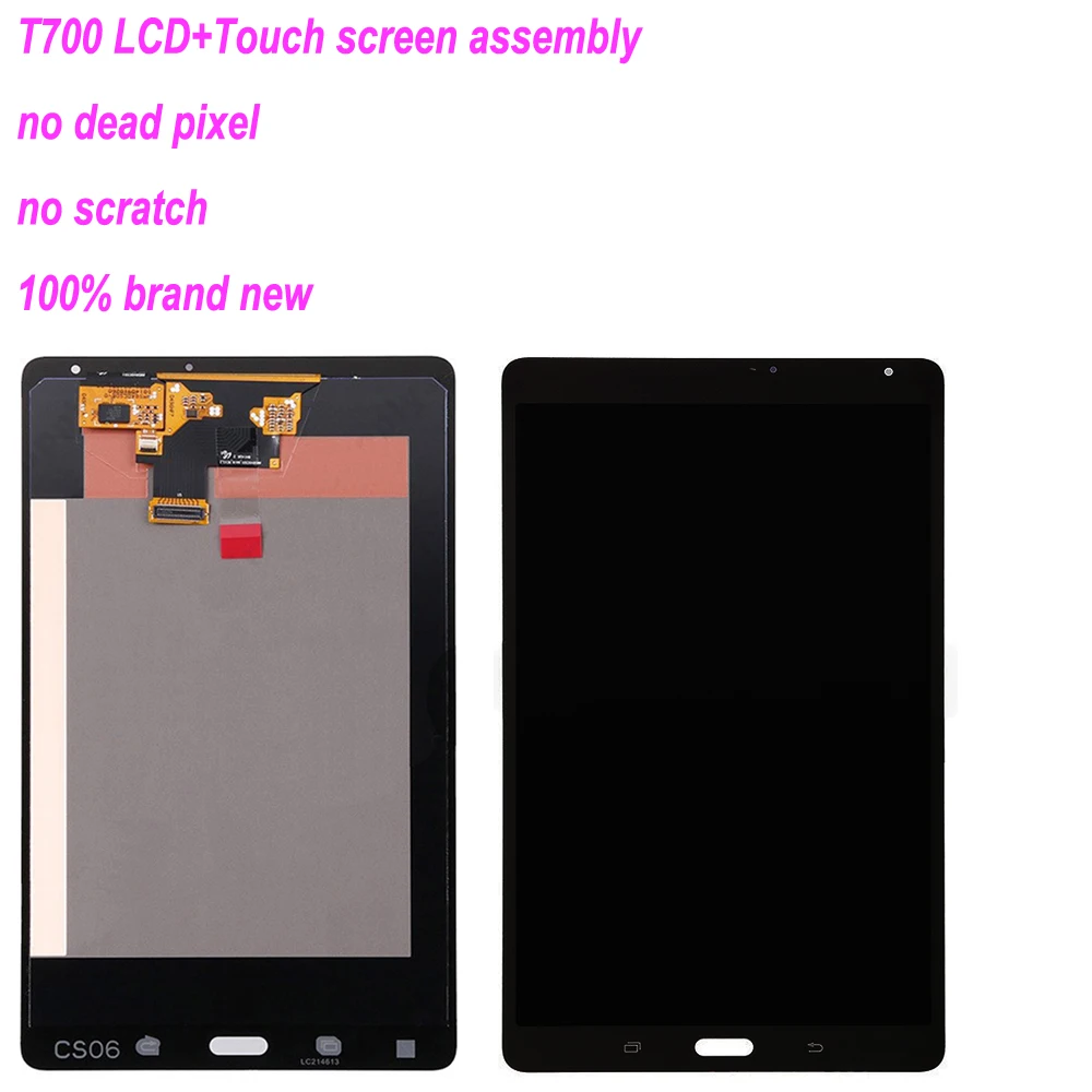 Для samsung Galaxy Tab S SM-T705 T700 SM-T700 T705 8," ЖК-дисплей сенсорный экран дигитайзер датчики сборка запчасти
