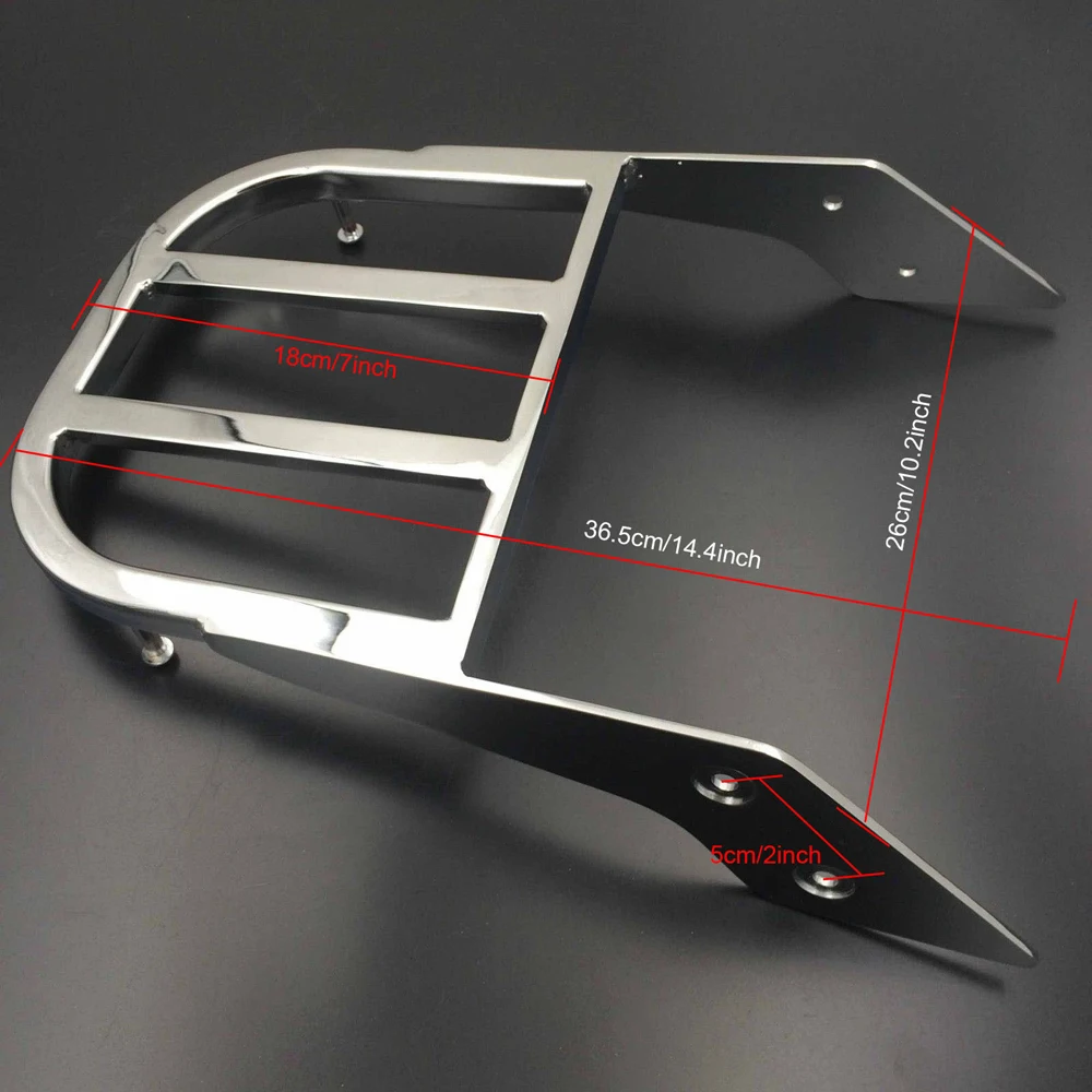 Motorcycle Black Chrom Sissy Bar Luggage Rack For Honda VTX1300C 2002-2005 VTX 1800C 2002-2011 VTX1800F 2005-2011 |