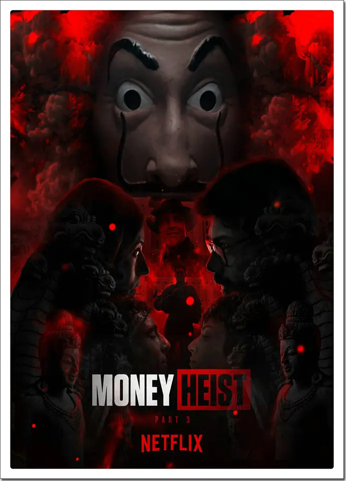 Hd Printing La Casa De Papel Money Heist Posters Classic Paper Movie Poster Art Wall Sticker Rome Home Decoration Wall Stickers Aliexpress