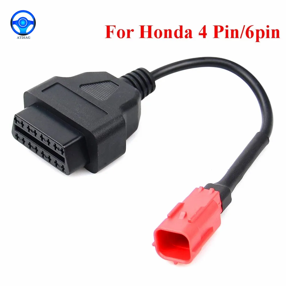 

Кабель OBD для мотоцикла Honda, диагностический кабель с 4/6 контактами на 16 контактов OBD2