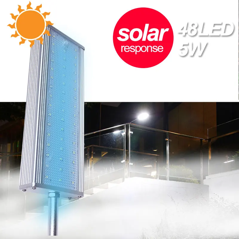 Luzes da Passarela Lâmpada de Parede Segurança ao ar Jardim Eco-friendly Solar Sensor Radar Ip65 Livre Casa 5 w Lanterna 48led Rua Luz