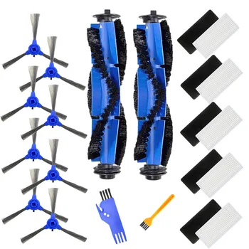 

-Hepa Filter Kit Side Brush Set for Eufy Robovac 30 Room Cleaning Irobot Parts Side Brush Replacement with Brush Clean