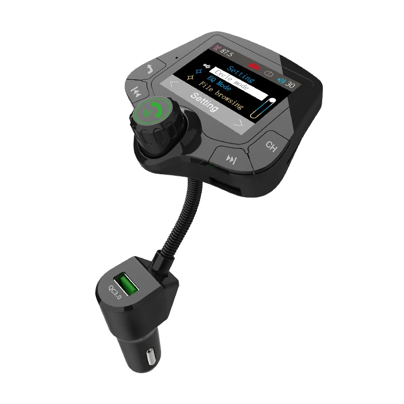 Автомобильный MP3-плеер Bluetooth hands-free, автомобильный мультимедийный плеер с ЖК-дисплеем, быстрая зарядка автомобиля, ответ в один клик, голосовая навигация G45