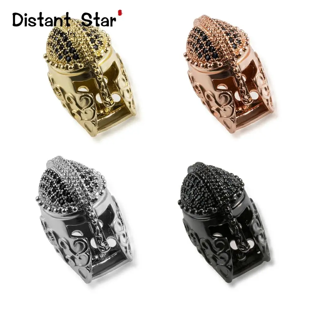 19 * 12mm High Quality Copper Cubic Zirconia Beaded Antique DIY Jewelry Discovery Model Accessories Helmet Delicate Micro Pave | Украшения