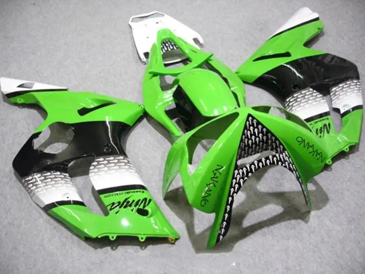 

New ABS Full fairing Fit for Kawasaki ZX6R 2003 2004 motorcycle fairings ZX-6R 03 04 Ninja 636 bodywork set green white black