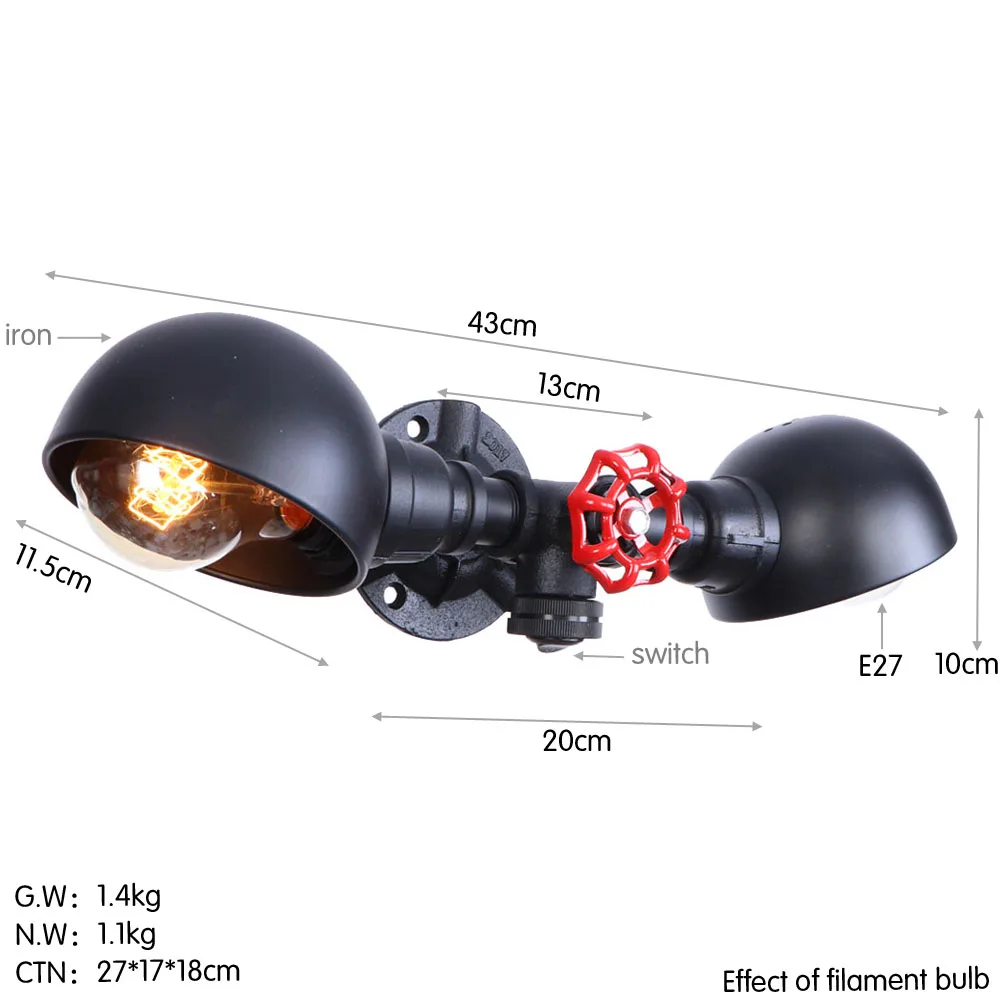 BG325 亚黑 尺寸图 钨丝 英文版
