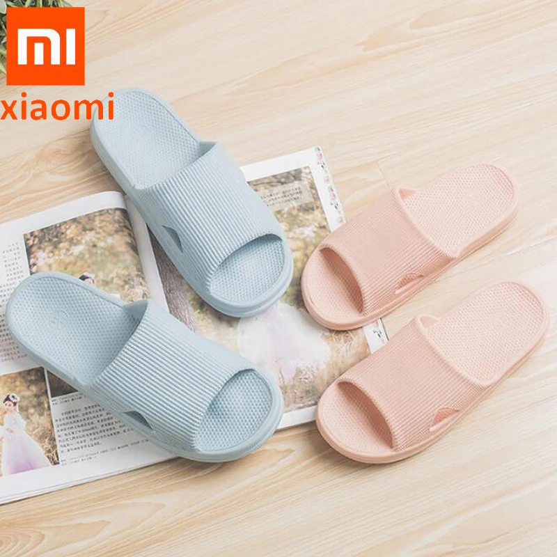 Xiaomi/оригинальные Нескользящие Тапочки для ванной с экологическими цепочками; износостойкие водонепроницаемые тапочки для детей, женщин, мальчиков и девочек