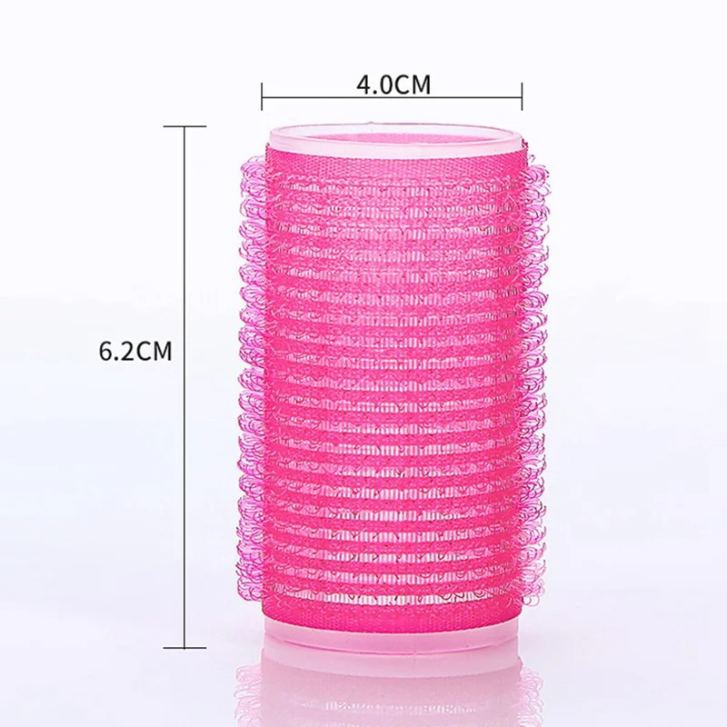 6pcs Self Grip Hair Rollers Cling Any Size Home Salon DIY Hair Styling Tools Hairdressing Hair Curlers Roller