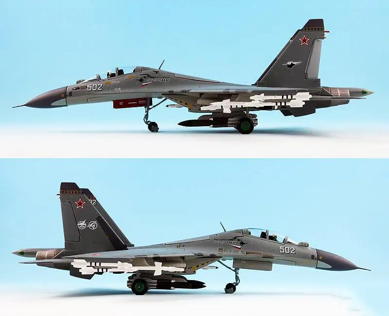 JC Крылья ВВС России Su-30MK Flanker-C 1/72 литой самолет модель самолета