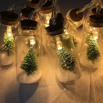 

3.5M 20LED Light String For Christmas Tree Fairy String Lights Glass Bottle Wishing Bottle Christmas Decoration Home Garden