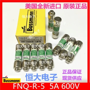 

10PCS/LOT US imports COOPER for BUSSMANN fuse CC-TRON delay fuse FNQ-R-5 5A 600V Ceramic fuse