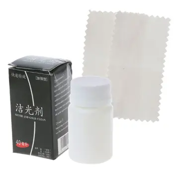 

40ML Jewelry Cleaning Polishing Cloth Liquid Anti-Tarnish Silver Gold Cleaner
