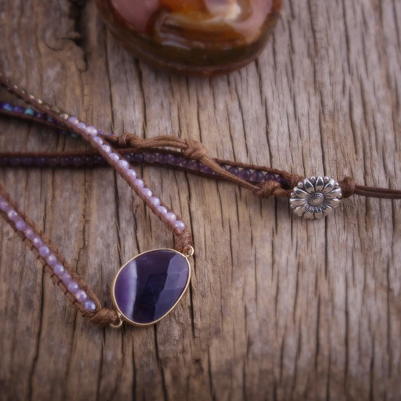 Bohemian Bracelet with Mixed Natural Stones