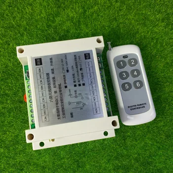 

AC 110V 220V 6CH 10A RF Wireless Remote Control Switch System With Long Distance Transmitter For Industrial Sector