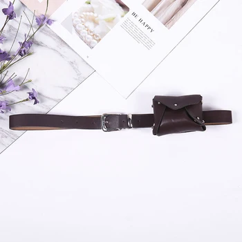 

Women Gift Mini Messenger Shoulder Belt Adjustable Strap Fanny Pack Fashion Soft Casual Waist Bag Solid PU Leather Disco