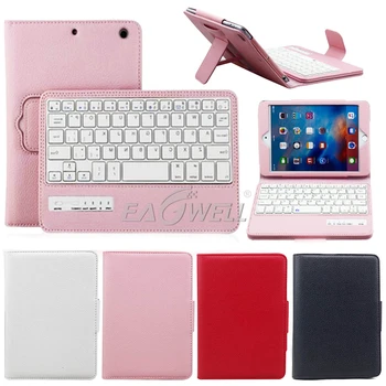 

Detachable Keyboard Leather PU Tablet Case For Apple iPad mini 5 Removable Bluetooth Wireless Keyboard Stand Flip Cover