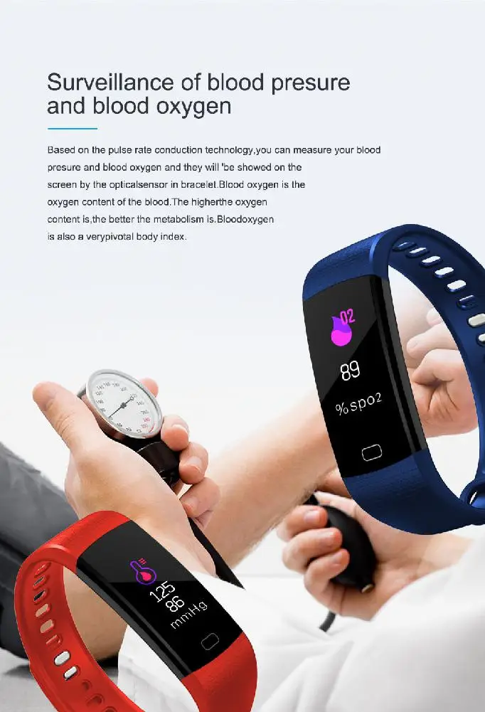 Y5 Smart Band Heart Rate Tracker Fitness Tracker Y5 Smartband Smart Bracelet Waterproof Smart Wristband Smart Watch Men