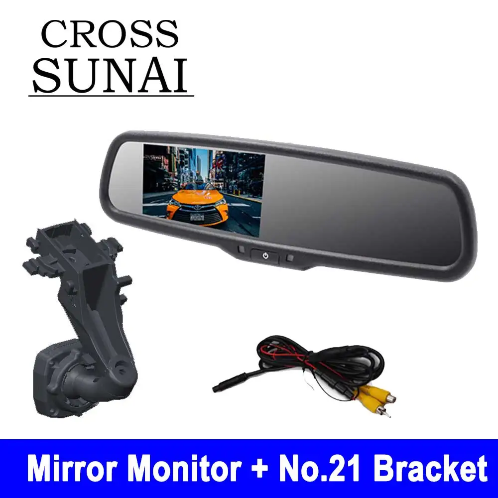 

With No.21 OEM Bracket 4.3 inch Car HD Rearview Mirror Monitor Brightenss Change LCD Auto Dimming Night Vision Reversing Camera