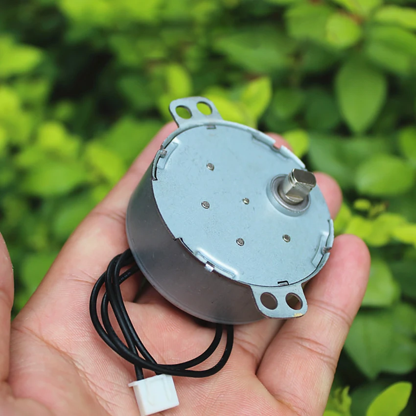 Synchronous Gear Motor Two Wires AC220V Slow Speed 4 rpm Short Shaft Diameter 7mm for DIY Projects | Обустройство дома