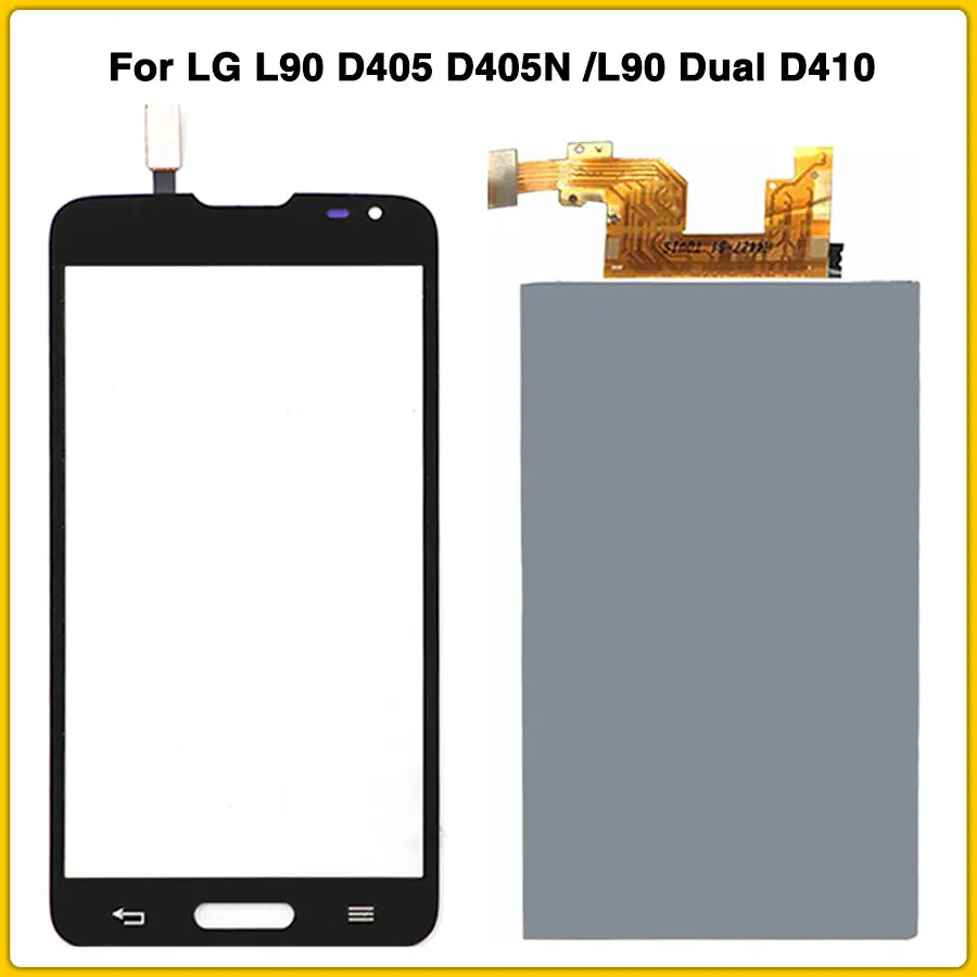 Новинка 4 7 '&#x27D410 D405 lcd сенсорная панель для LG L90 D405N/L90 Dual D410 дисплей сенсорный