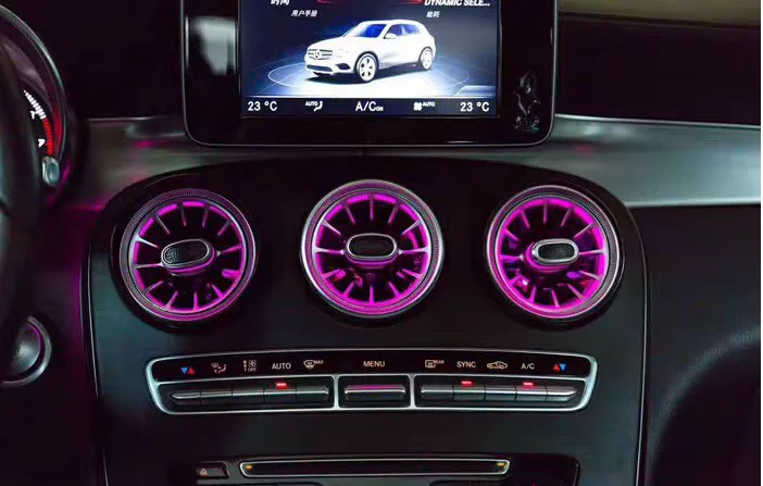 

For Mercedes-benz new C260l luminescent turbine outlet GLC260l atmosphere lamp E300l C200l decorative lamp refit