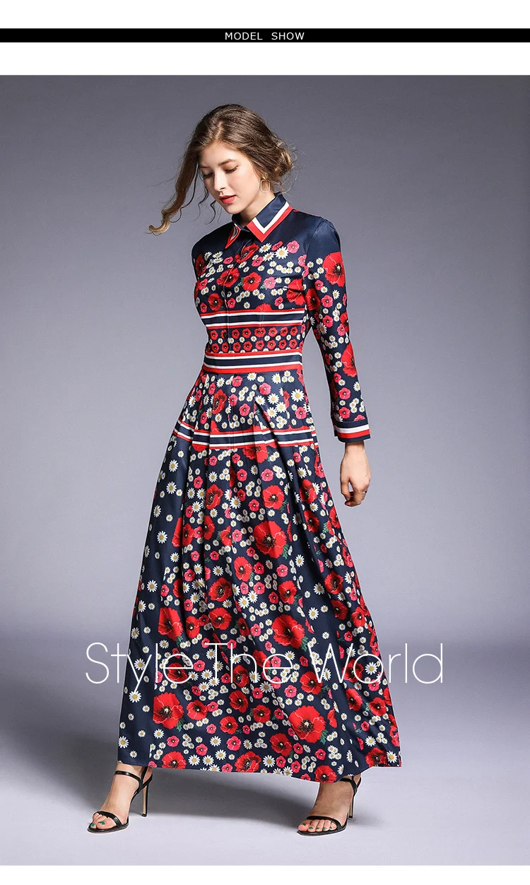 Новое Осеннее модное тонкое и универсальное платье с принтом
