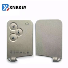 

XNRKEY 3 Button Remote Card Shell Lighting Button for Renault Espace Card Key Shell Without Blade With Words With Logo