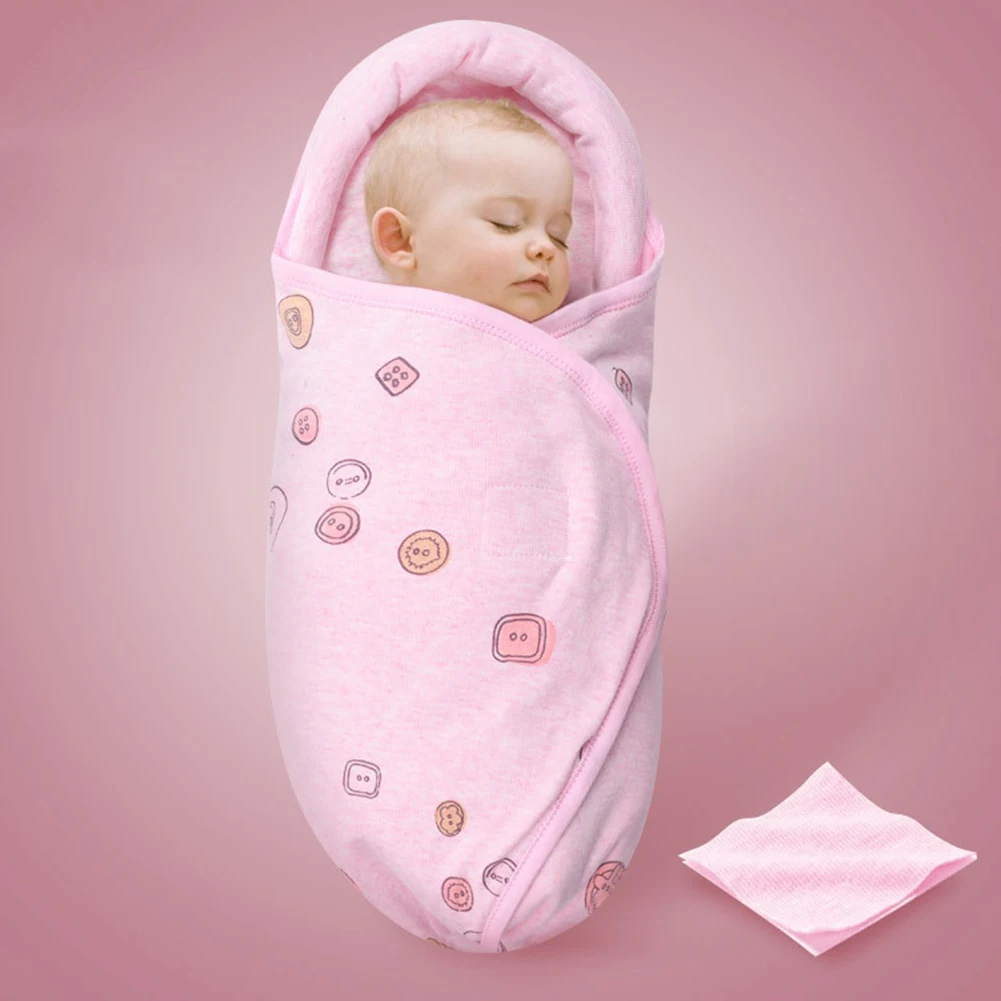 

Neck-Protection Baby Swaddle Anti-Shock Sleeping Bag Newborn Baby Care Flat Head Pillow Blanket Swaddles Cotton Wrap