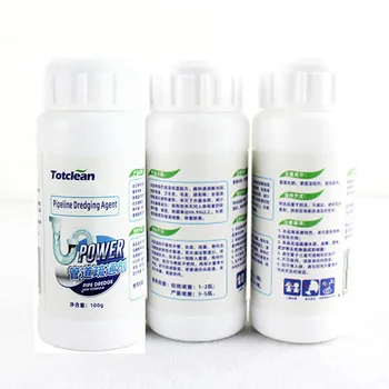 

100g Household Strong Non Corrosive Drain Cleaner Sewer Blockages Pipe Dredging Closestool Toilet Sink Practical Powder Bathtub