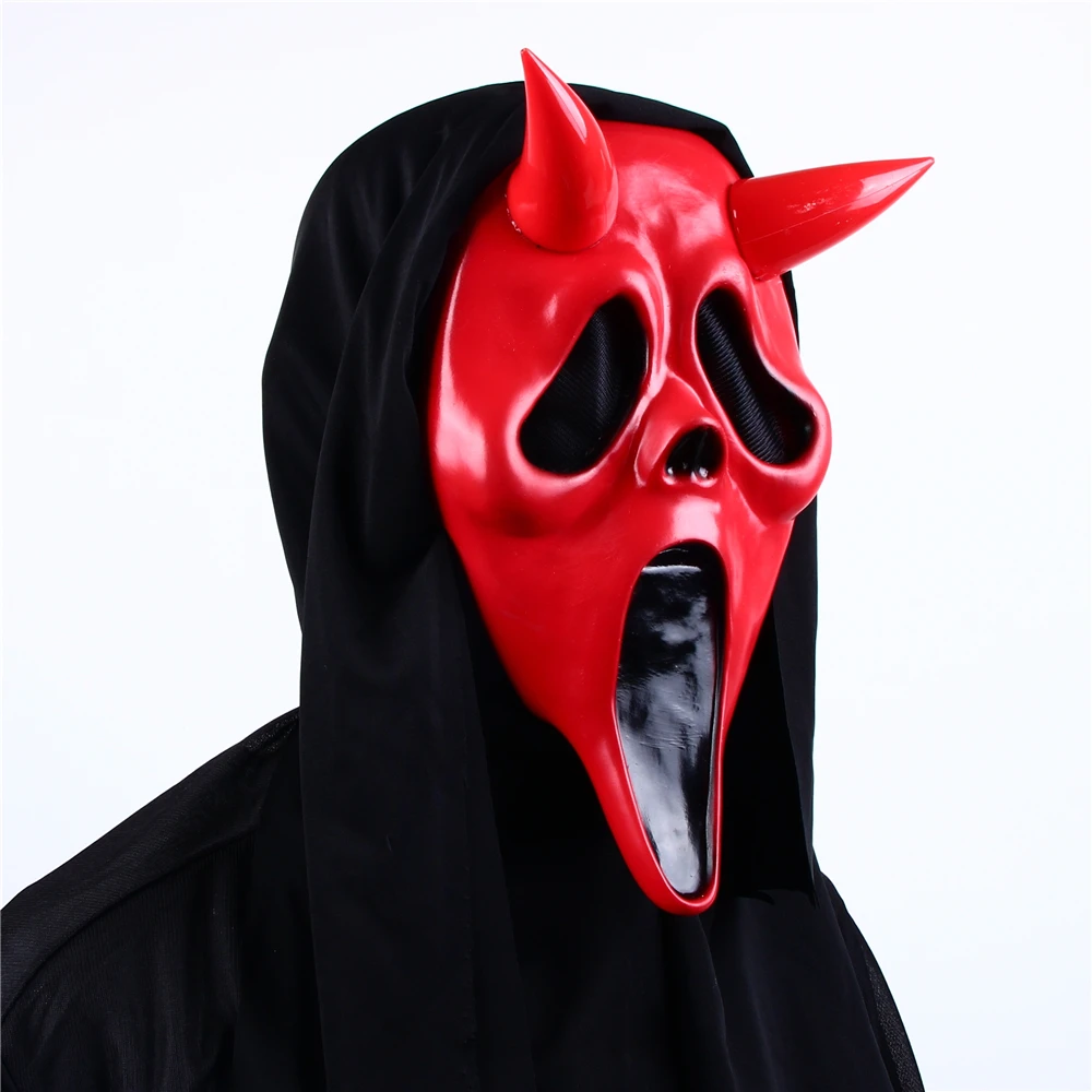 work appropriate halloween costumes Ghost Face Scream Movie Horror Mask Halloween Killer Cosplay Adult Costume Accessories Props halloween costumes