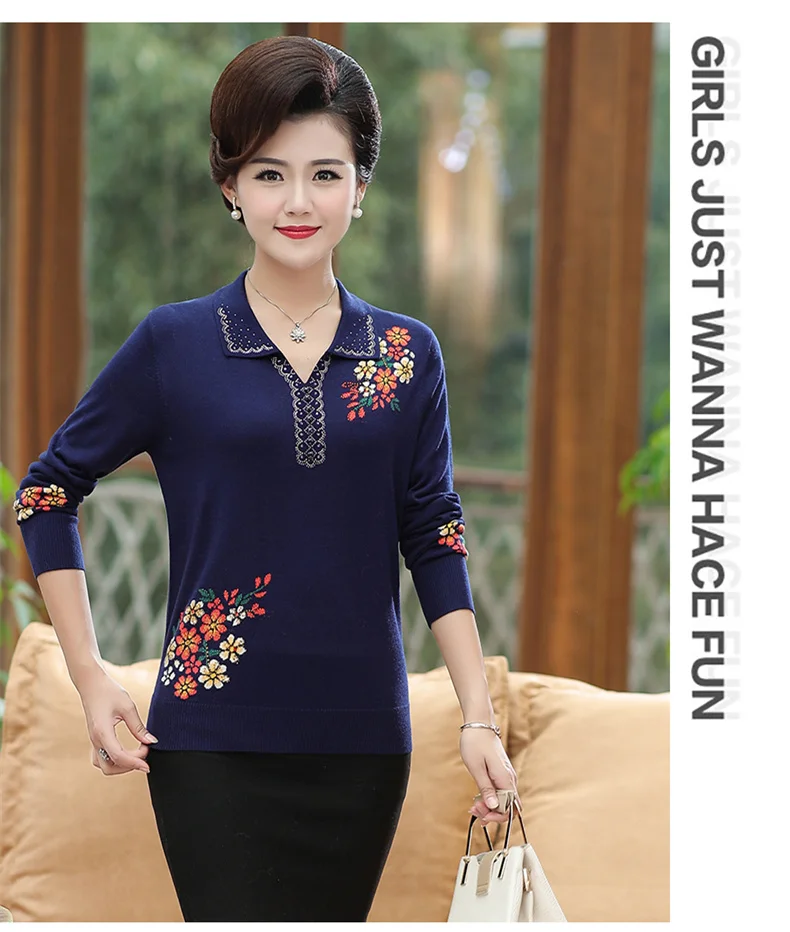 XJXKS женский зимний теплый вязаный Однотонный свитер с отложным воротником большого размера S-5XL шерстяной свитер с длинным рукавом Женский пуловер