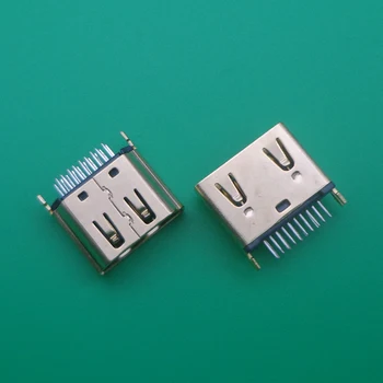 

1PCS HDMI female Plug 19 pin female interface Connector,2 rows (10pin 9pin) 180 degree HDMI female socket repair replacement