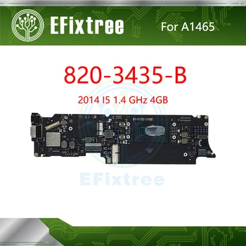 

820-3435-B 820-3435-A 2013-2014 For Apple Macbook Air 11.5'' A1465 Motherboard Logic Main Board 2014 I5 1.4 GHz 4GB