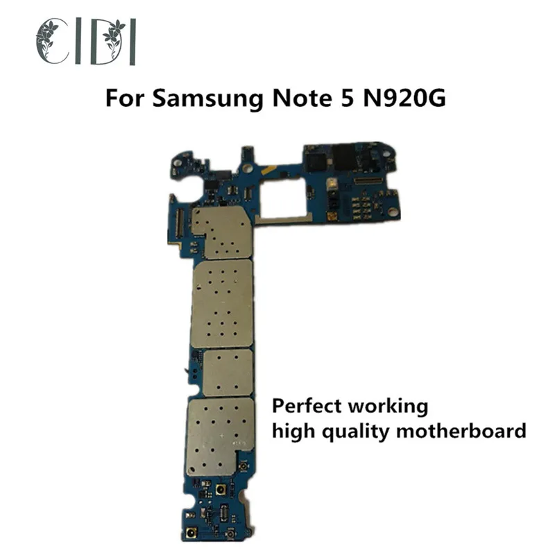 Марка CIDI используется оригинальная материнская плата для Samsung Note 5 N920G разблокированная материнская плата, логическая плата протестированная пластина
