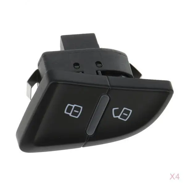 4 Pieces Right Front Door Lock Unlock Switch Push Button for Audi A4 A5 B8 Replaces 8K2 962 108 A