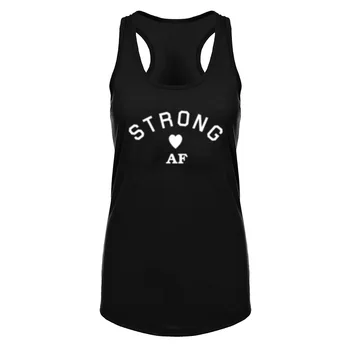 

Womens Strong AF Fitness Workout Racerback Casual Tank Tops