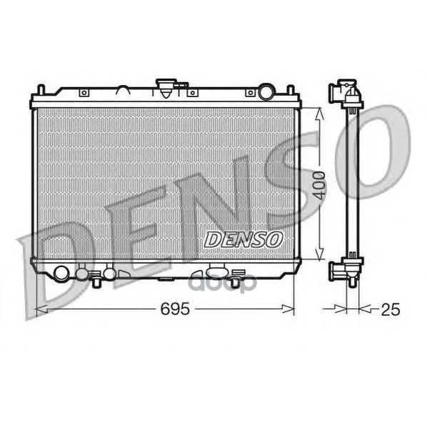 Радиатор Системы Охлаждения Nissan: Almera Tino 2.2 Dci 16v Denso арт. DRM46016