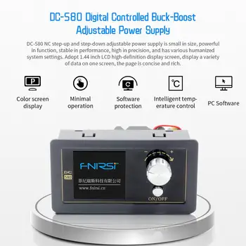 

DC DC Buck Converter CC CV Power Module 0.6-30V 5A Adjustable Regulated power supply Voltmeter ammeter CNC Color screen 80W