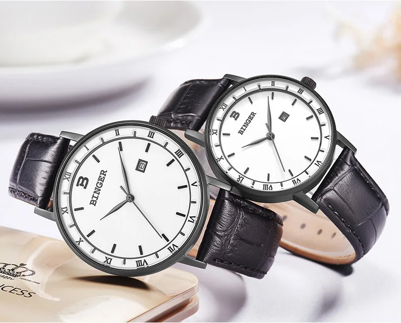 Швейцарские BINGER женские часы люксовый бренд кварцевые часы женские Япония движение Relogio Feminino водонепроницаемые наручные часы B2001-4