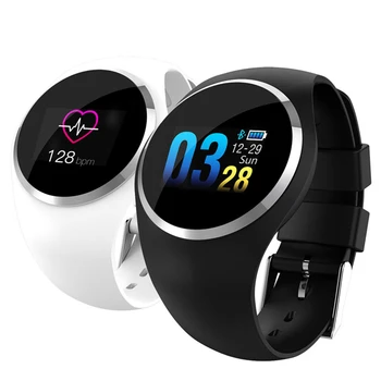 

New Fashion Q1 Smartwatch for Women 0.96 lcd Color Heart Rate Monitor Smartwatch Silica Gel Electronic Life Waterproof on Wrist