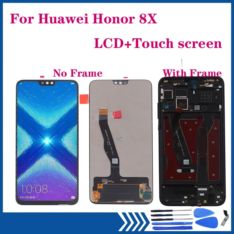 

AAA LCD For Huawei Honor 8X JSN-L21 JSN-AL00 L22 L42 LCD display Touch Screen Digitizer Assembly with frame Repair parts