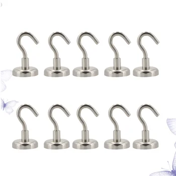 

20pcs Magnetic Clothes Hat Hooks Practical Sundries Hooks for Home Office Kitchen Garage