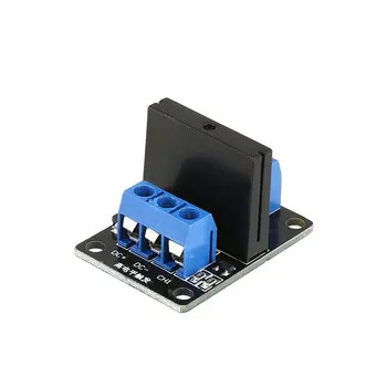 

1 Channel Solid State Relay Module Board High Level Trigger SSR Input 5V DC Output 240V AC 2A Fuse for Arduino PLC Controller