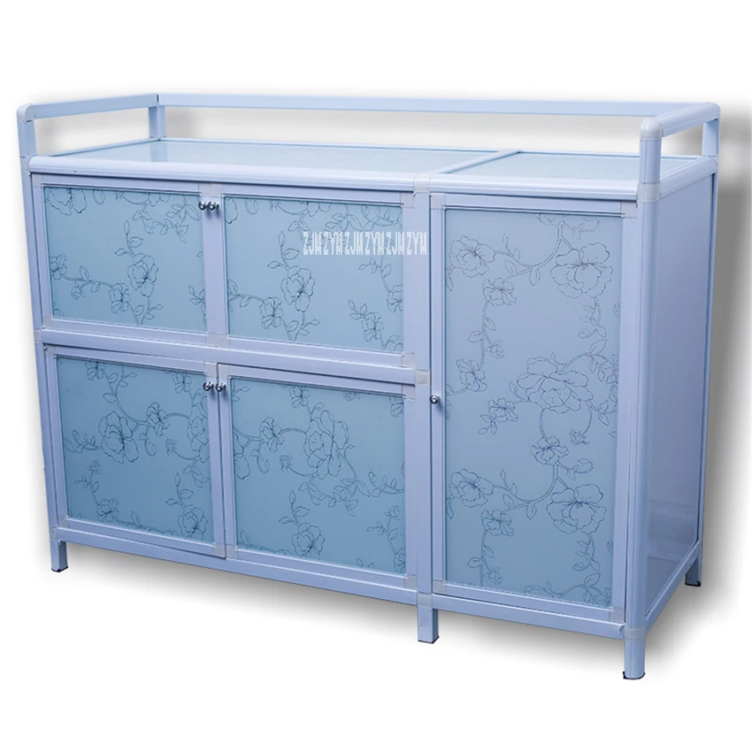 65 Multifunctional Kitchen Furniture Storage base Cabinet Simple Assembly Buffet Cupboard Side Table Aluminum Alloy Sideboard |