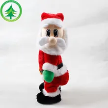 Новинка рождественские украшения Электрический Санта игрушки творческие ягодицы Санта Клаус куклы