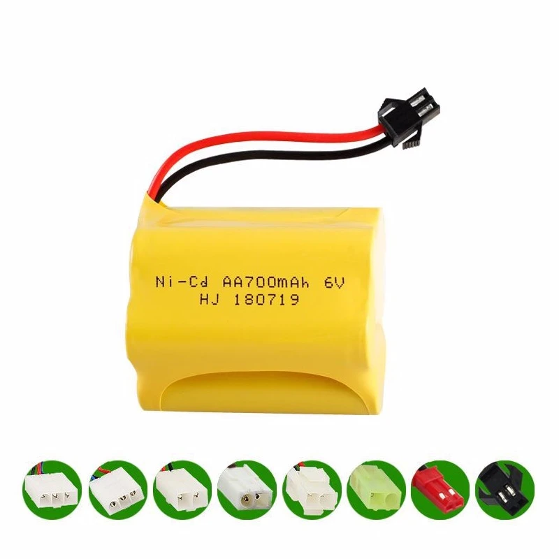 6v 700mAh батарея + зарядное устройство для RC автомобилей Роботы танки грузовик