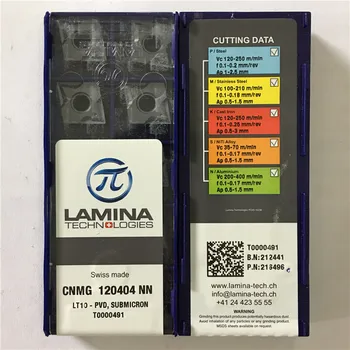 

CNMG120404NN LT10 CNC blade carbide insert 10pcs/lot original carbide inserts CNMG 120404 NN LT10