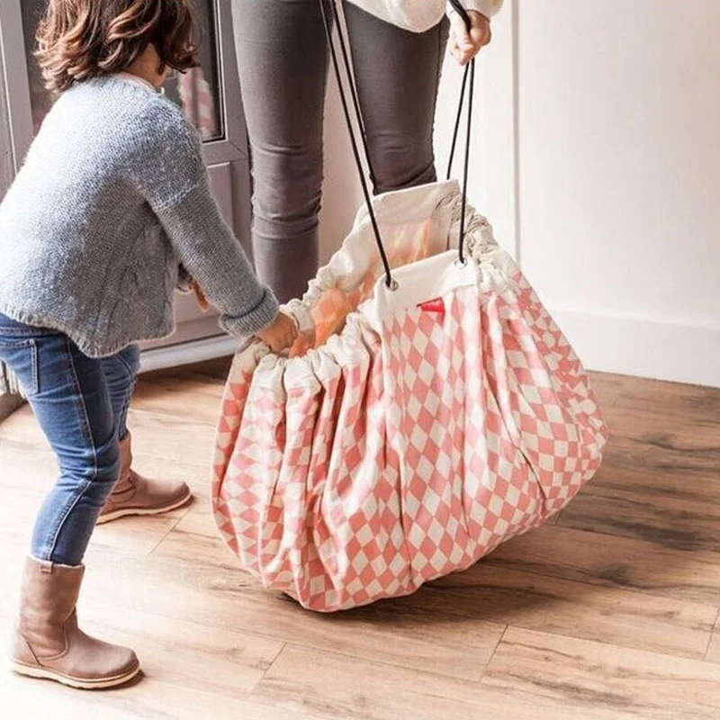 Toy storage bag game mat
